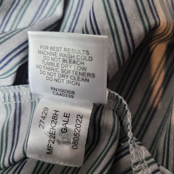 Peter Millar Summer Comfort Mens Golf Polo Sz 2XL Gray Striped Club Embroidered - Picture 11 of 11